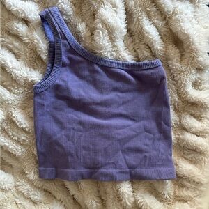 Free People One Shoulder Tank- Purple